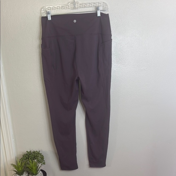 RBX Plum High-Waisted Leggings - Picture 3 of 3